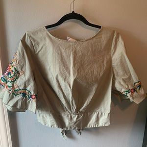 Cute crop top with tie back